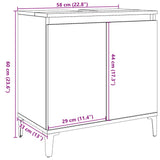 Armoire d'évier vieux bois 58x33x60 cm bois d'ingénierie