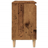 Armoire lavabo vieux bois 65x33x60 cm bois d'ingénierie