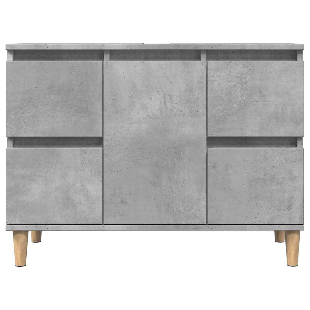 Meuble d'évier gris béton 80x33x60 cm bois d'ingénierie