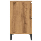 Armoire d'évier chêne artisanal 80x33x60 cm bois d'ingénierie