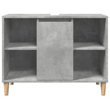 Concrete gray bathroom cabinet 80x33x60cm engineered wood