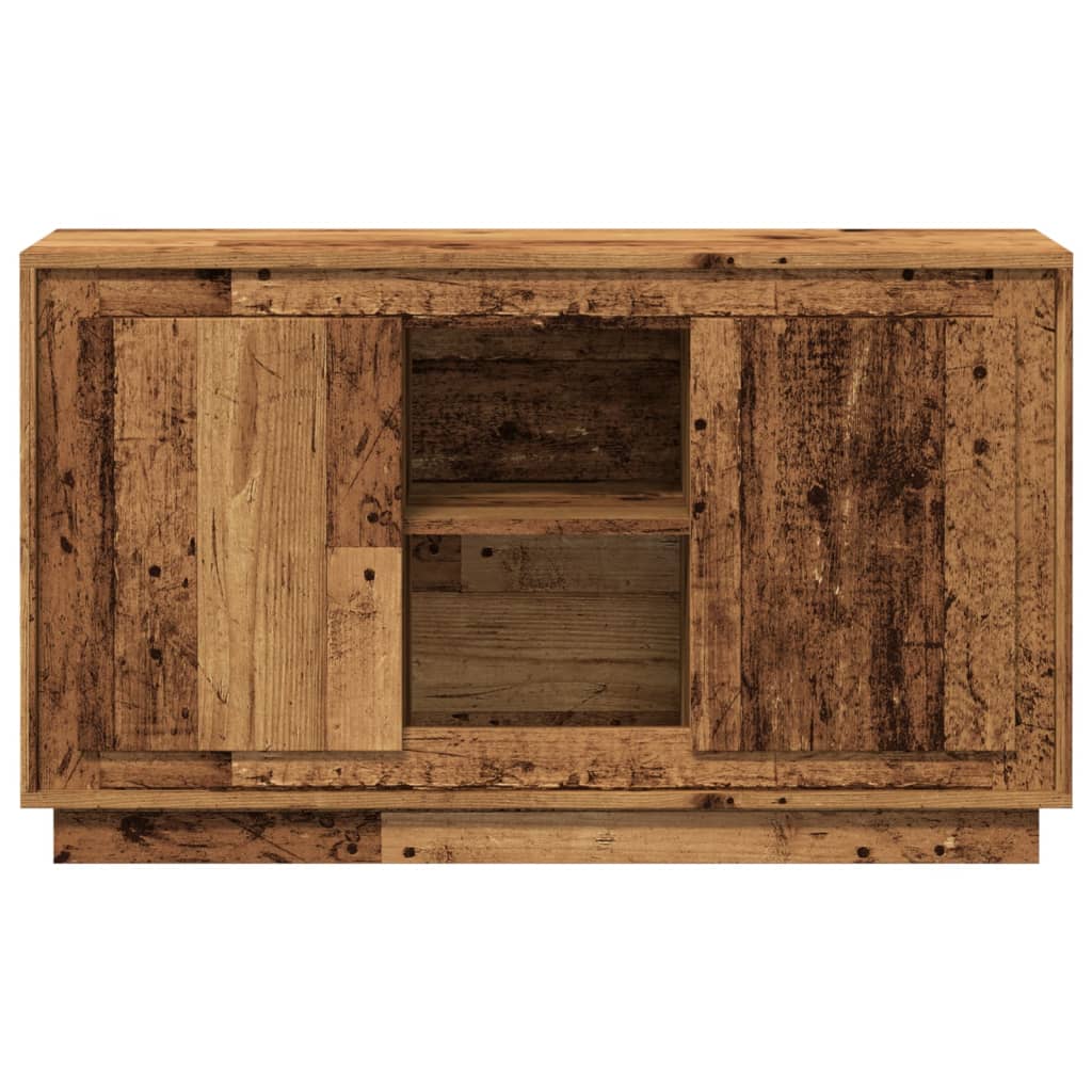 Buffet vieux bois 102x35x60 cm bois d'ingénierie