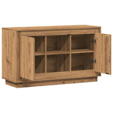 Buffet chêne artisanal 102x35x60 cm bois d'ingénierie