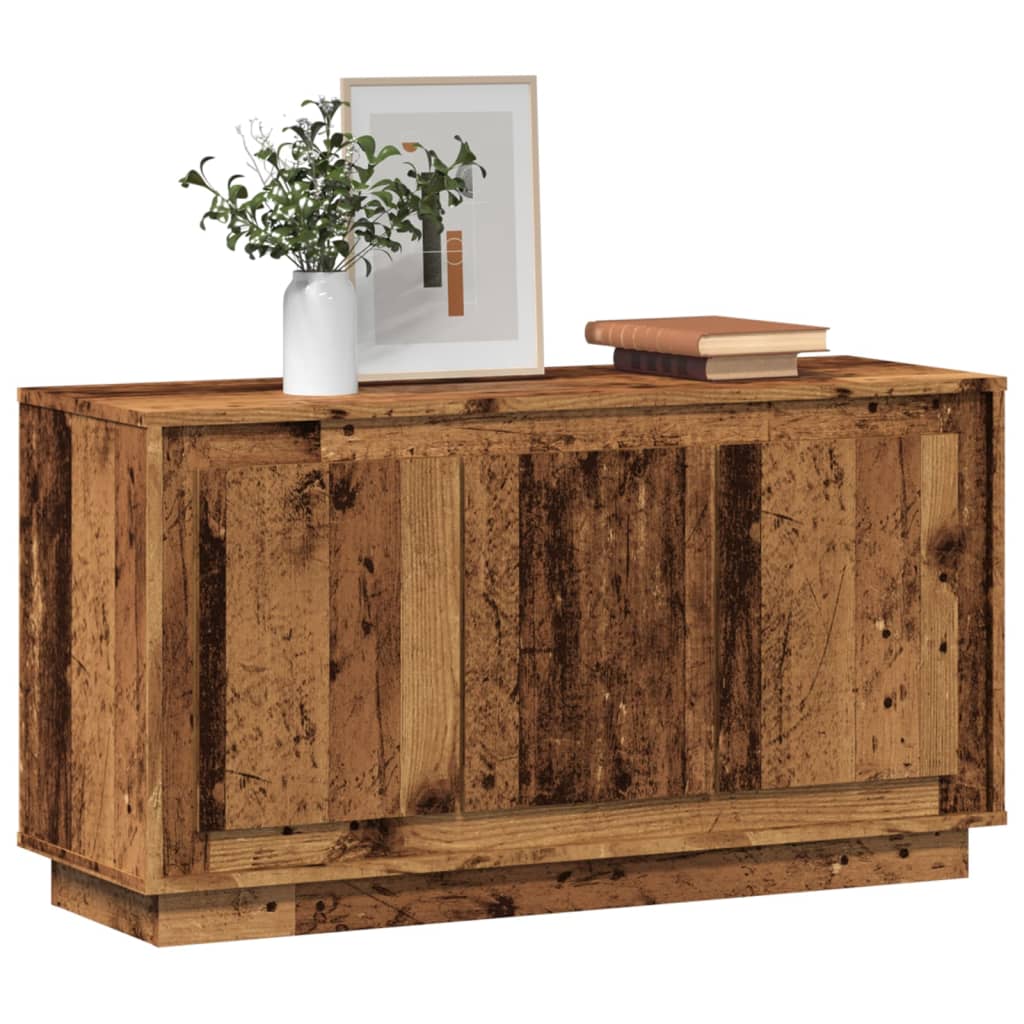 Buffet vieux bois 102x35x55 cm bois d'ingénierie