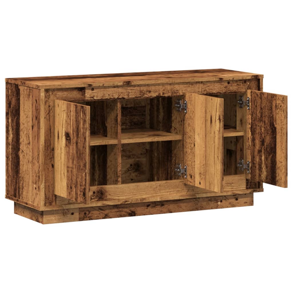 Buffet vieux bois 102x35x55 cm bois d'ingénierie