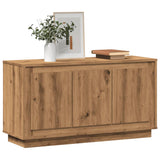 Buffet chêne artisanal 102x35x55 cm bois d'ingénierie