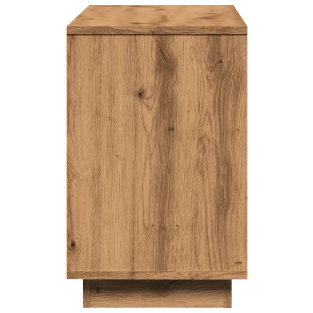 Buffet chêne artisanal 102x35x55 cm bois d'ingénierie