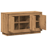 Buffet chêne artisanal 102x35x55 cm bois d'ingénierie