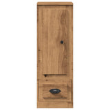 Buffet haut chêne artisanal 36x35,5x103,5 cm bois d'ingénierie