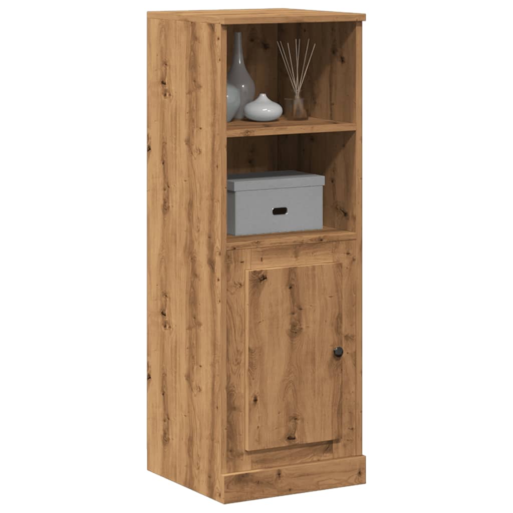 Buffet haut chêne artisanal 36x35,5x103,5 cm bois d'ingénierie