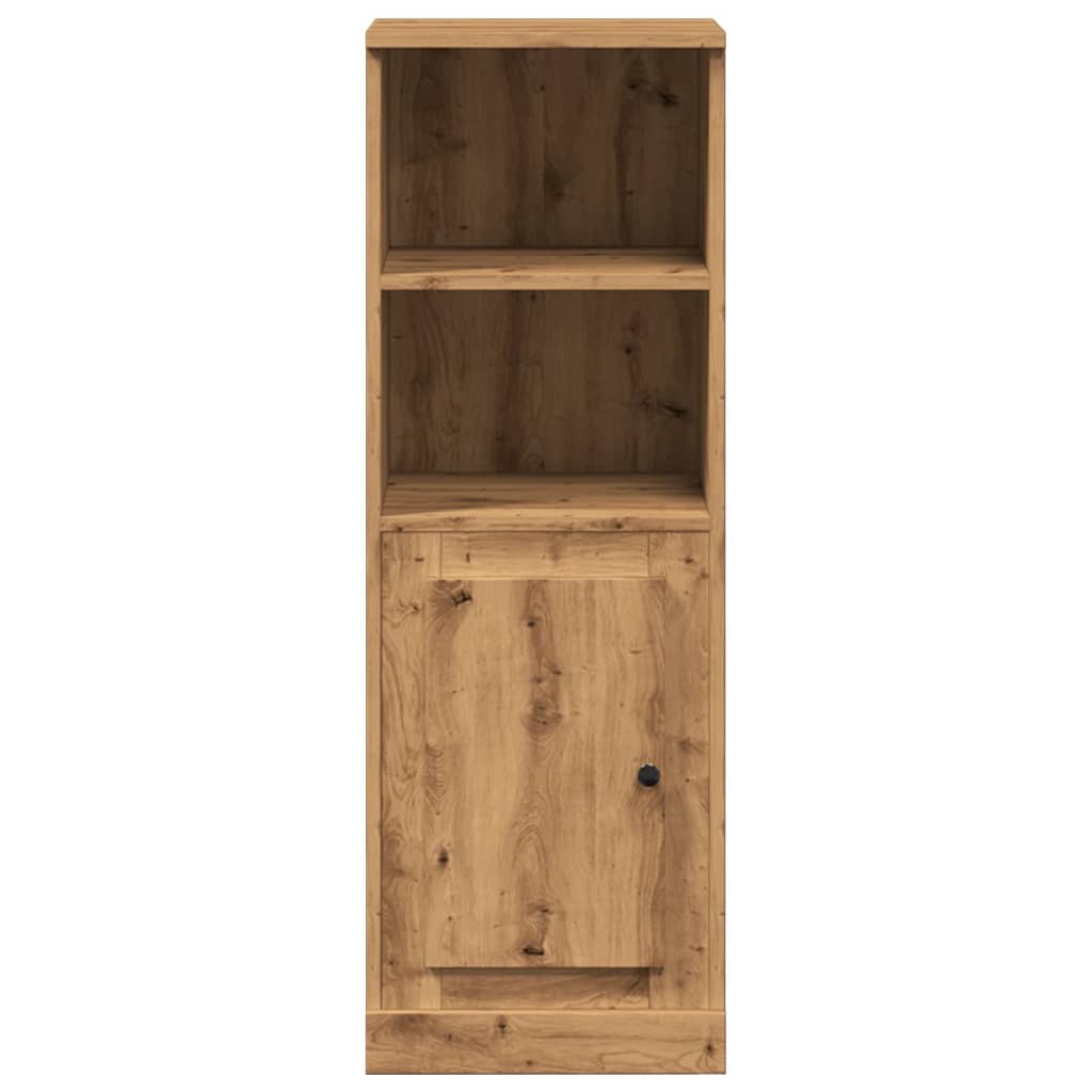 Buffet haut chêne artisanal 36x35,5x103,5 cm bois d'ingénierie