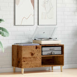 Old wood record cabinet 84.5x38x48 cm engineered wood