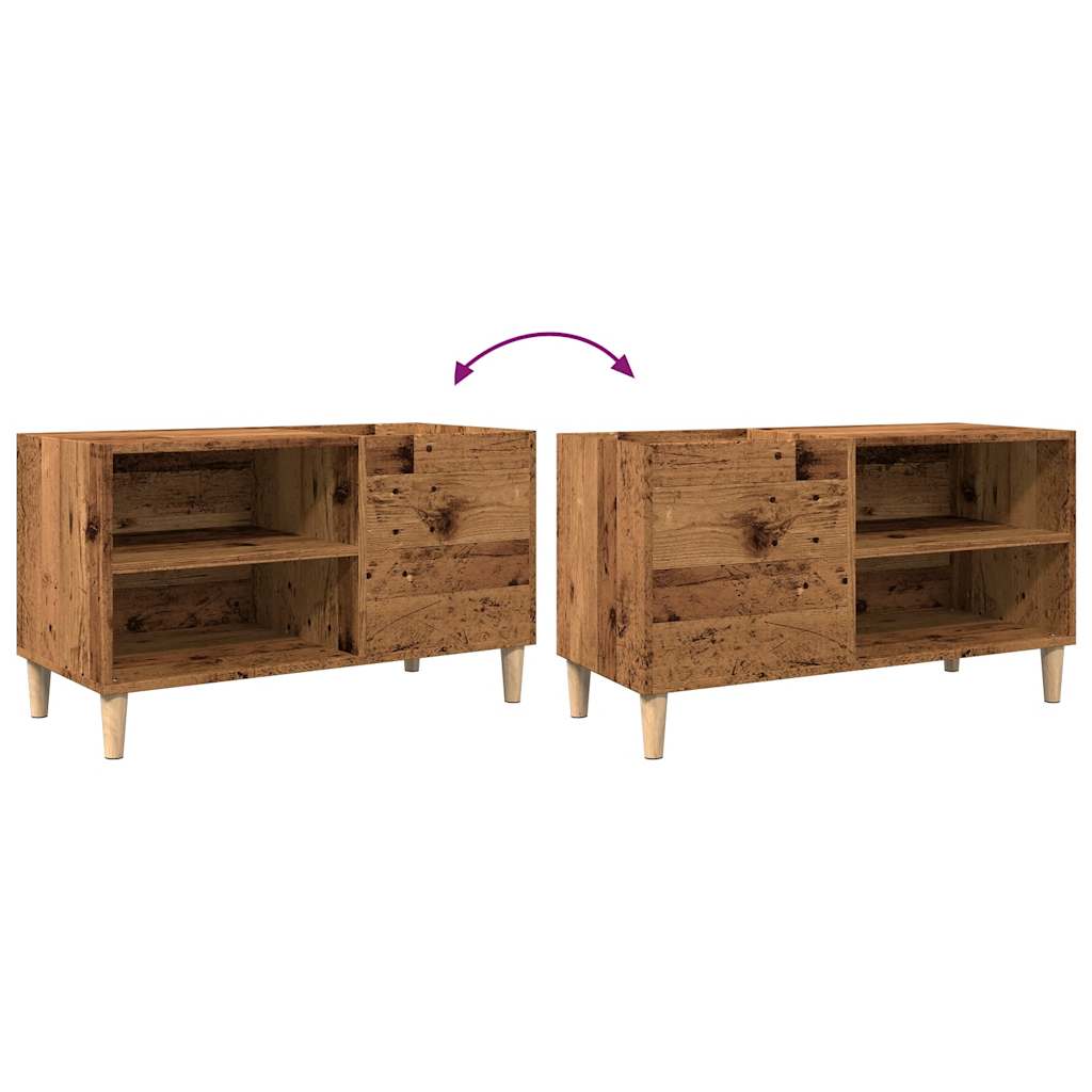 Schallplattenschrank Altholz 84,5x38x48 cm Holzwerkstoff