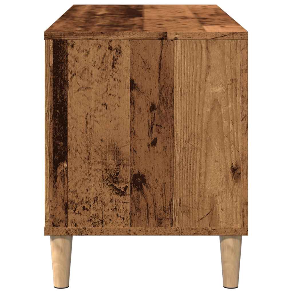 Altholz-Schallplattenschrank 100 x 38 x 48 cm, Holzwerkstoff