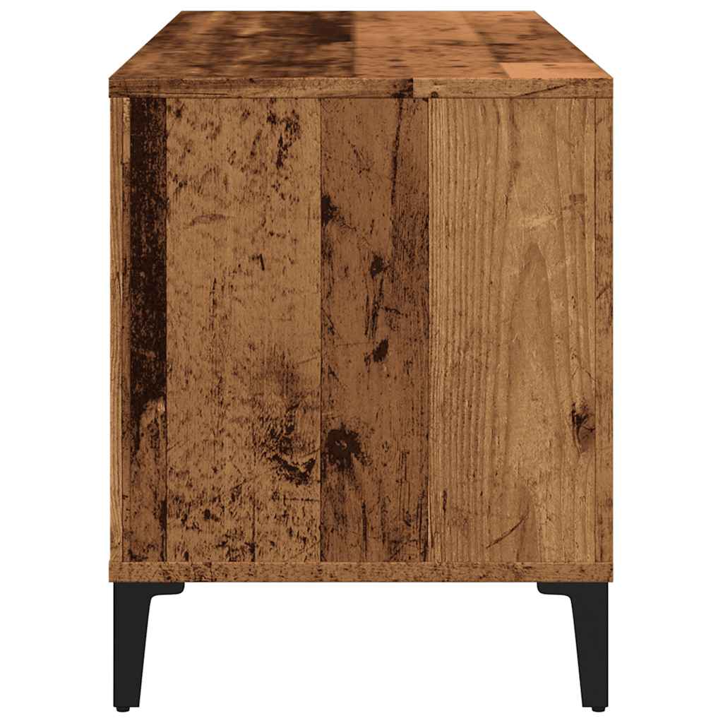 Altholz-Schallplattenschrank 100 x 38 x 48 cm, Holzwerkstoff