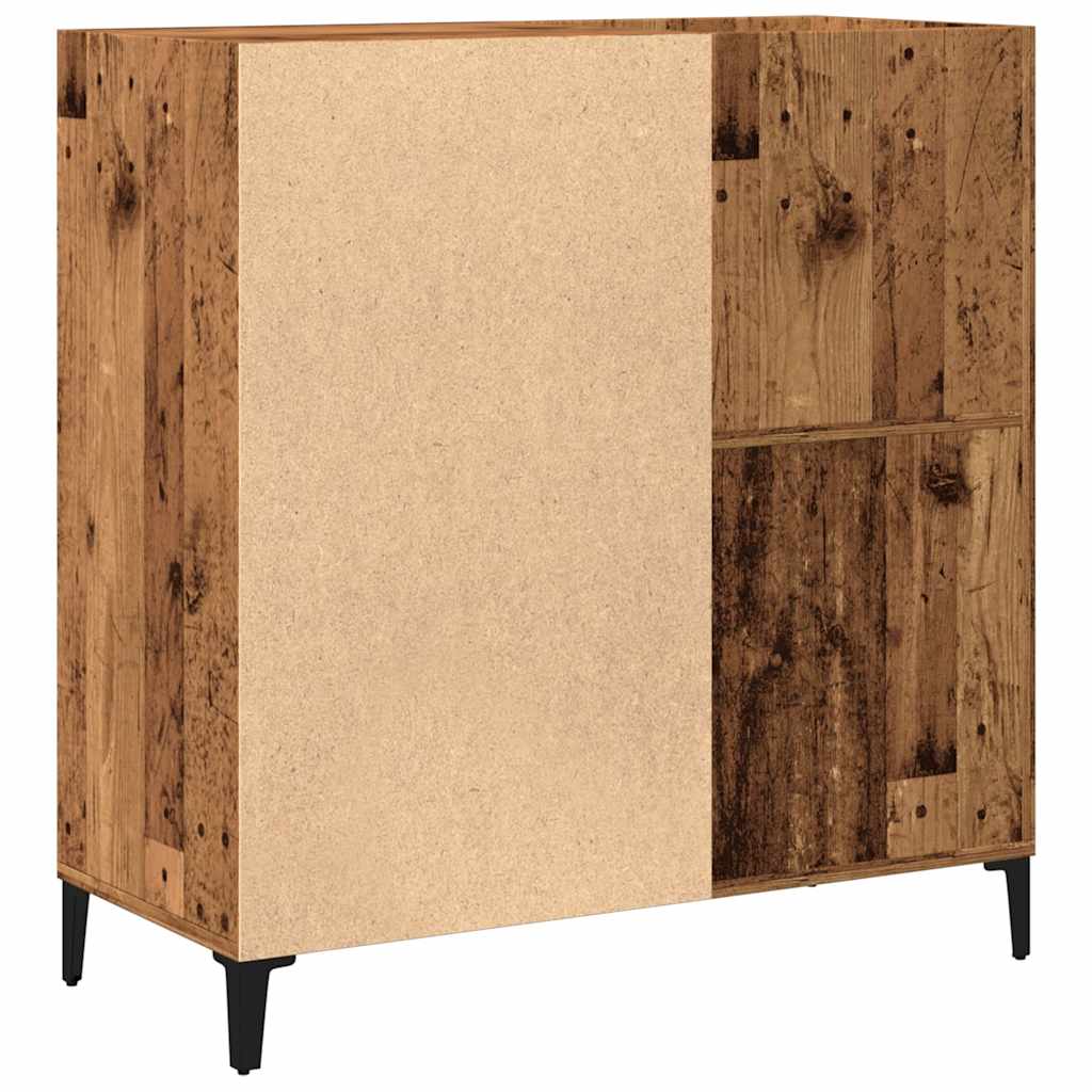 Schallplattenschrank Altholz 84,5x38x89 cm Holzwerkstoff