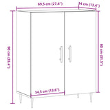 Buffet vieux bois 69,5x34x90 cm bois d'ingénierie