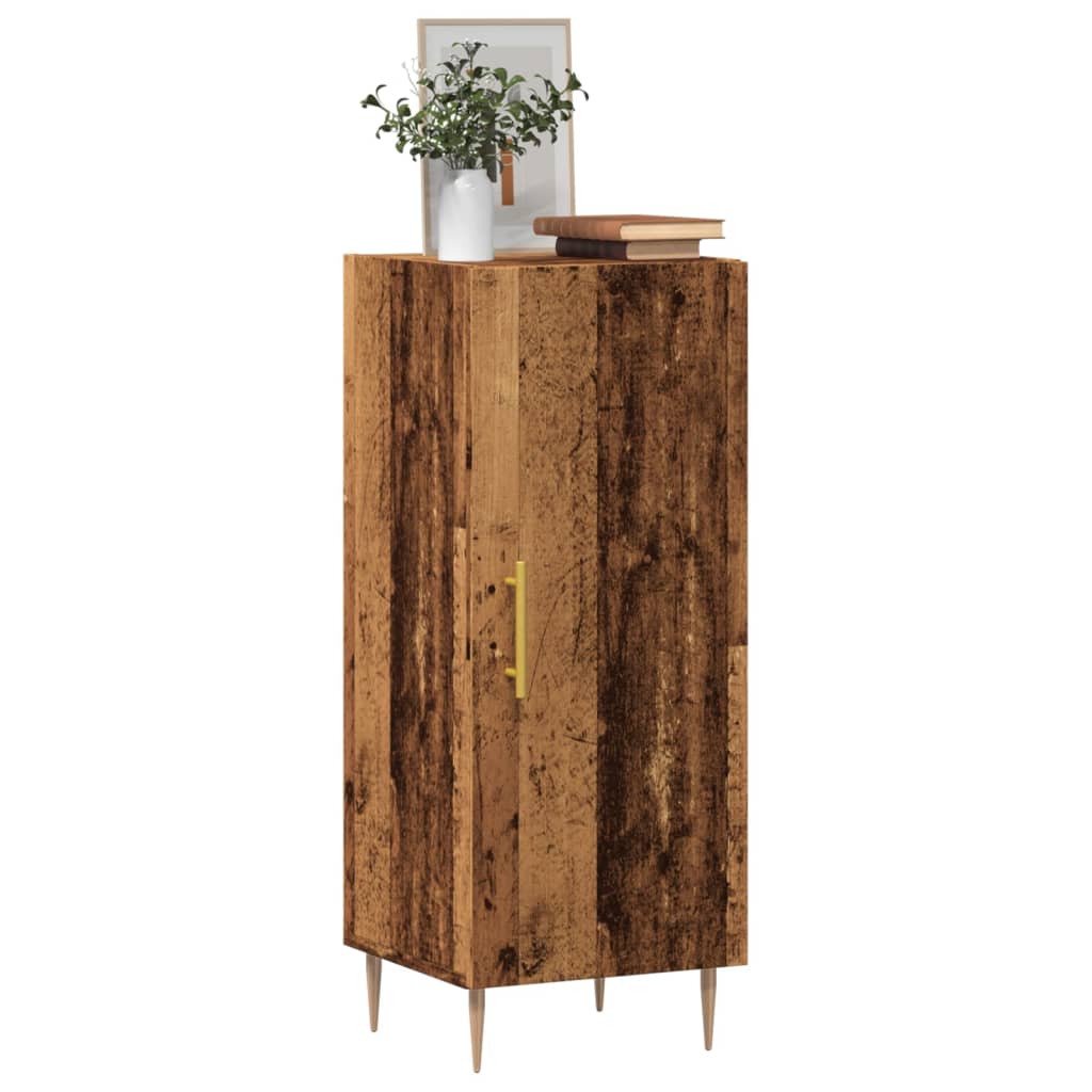 Buffet vieux bois 34,5x34x90 cm bois d'ingénierie