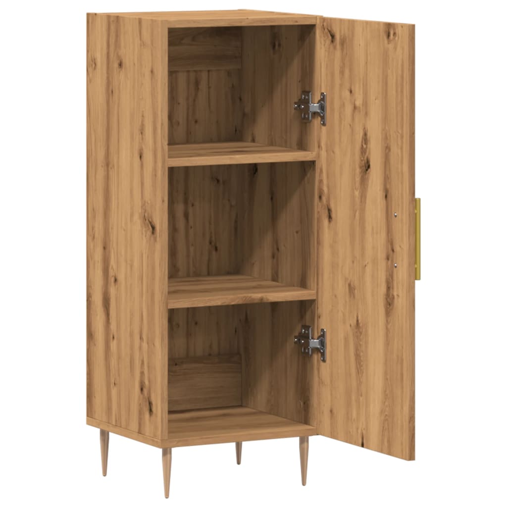 Buffet chêne artisanal 34,5x34x90 cm bois d'ingénierie