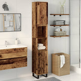 Bathroom cabinet old wood 30x30x190cm engineered wood