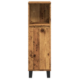 Armoire de salle de bain vieux bois 30x30x100cm bois ingénierie