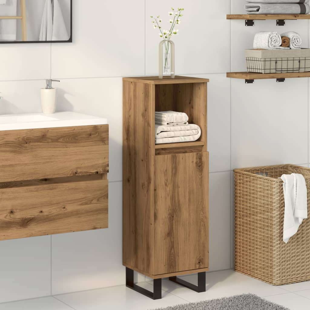 Bathroom cabinet craft oak 30x30x100 cm