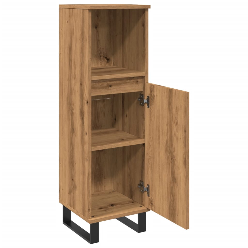 Bathroom cabinet craft oak 30x30x100 cm