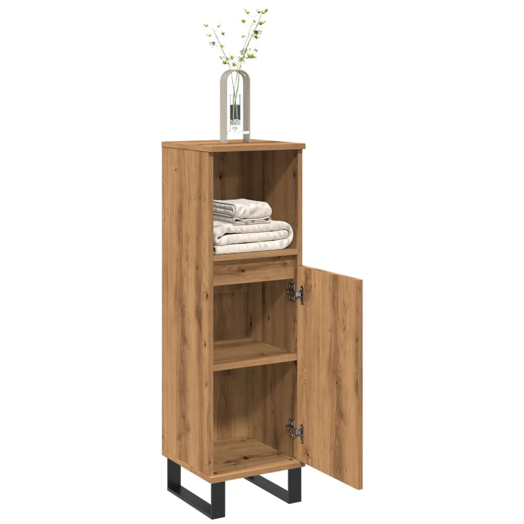 Bathroom cabinet craft oak 30x30x100 cm