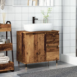 Armoire de salle de bain vieux bois 65x33x60 cm bois ingénierie