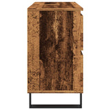 Armoire de salle de bain vieux bois 80x33x60 cm bois ingénierie