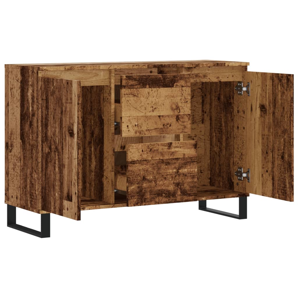 Buffet vieux bois 104x35x70 cm bois d’ingénierie