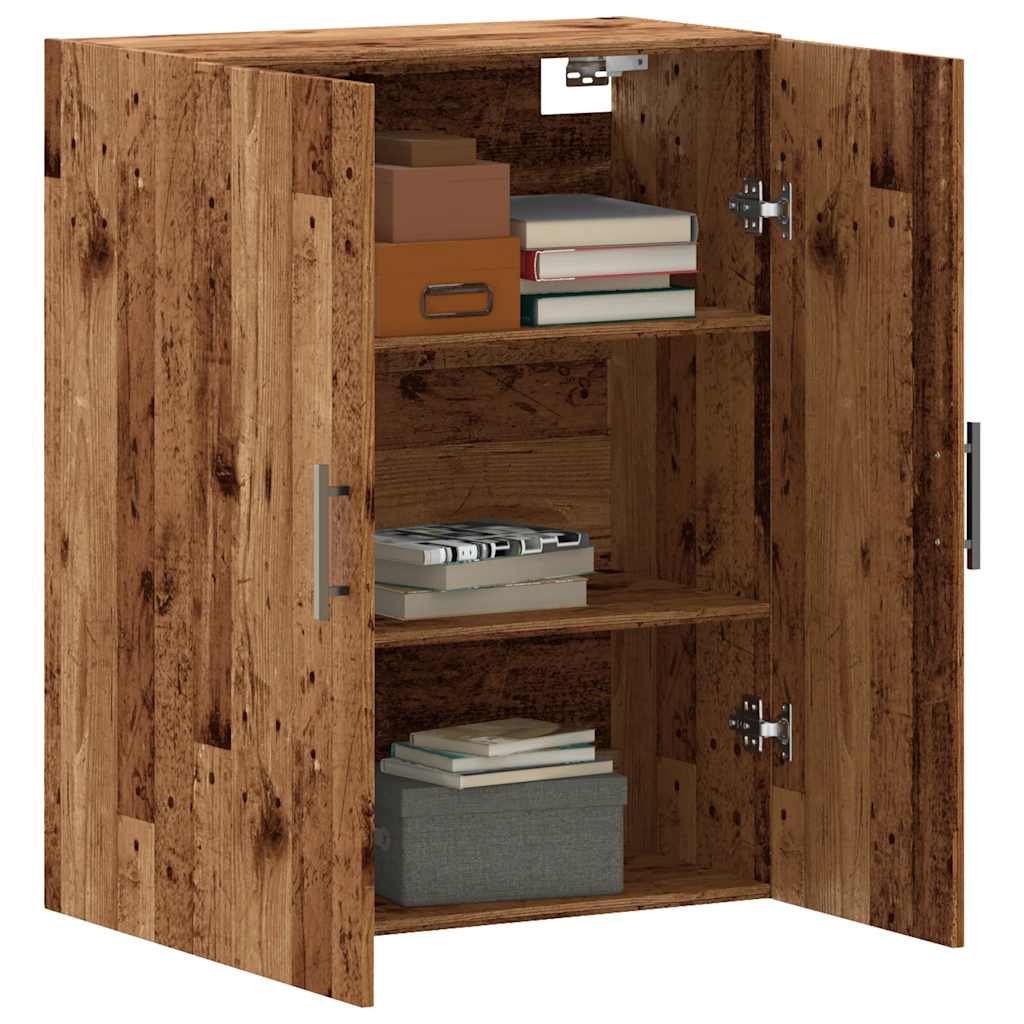 Armoire murale vieux bois 69,5x34x90 cm