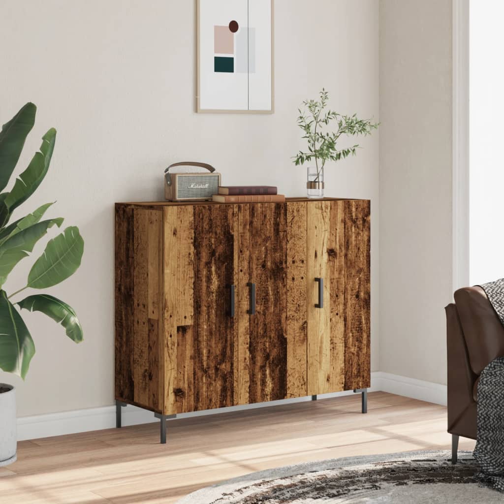 Altholz-Sideboard 90x34x80 cm, Holzwerkstoff