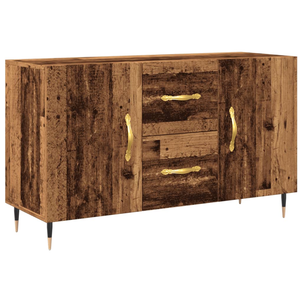 Buffet vieux bois 100x36x60 cm bois d'ingénierie