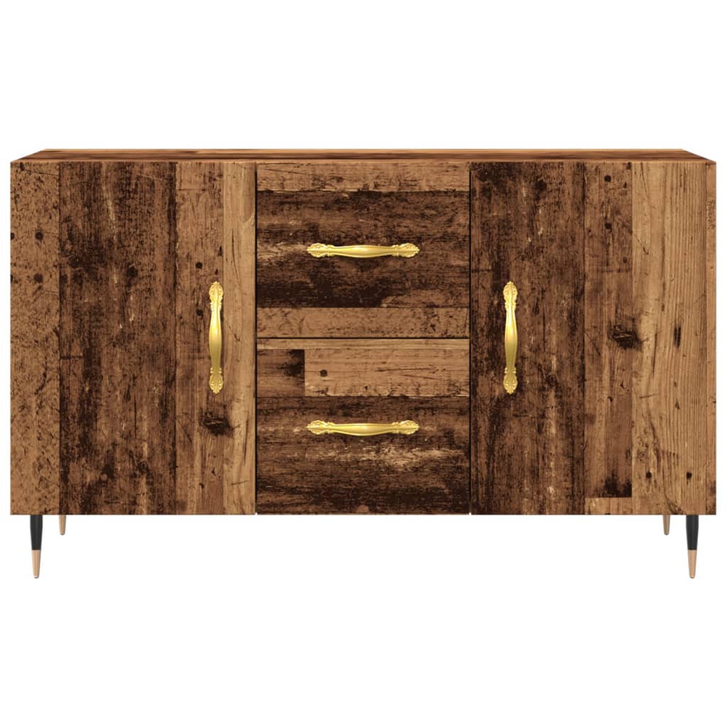 Buffet vieux bois 100x36x60 cm bois d'ingénierie