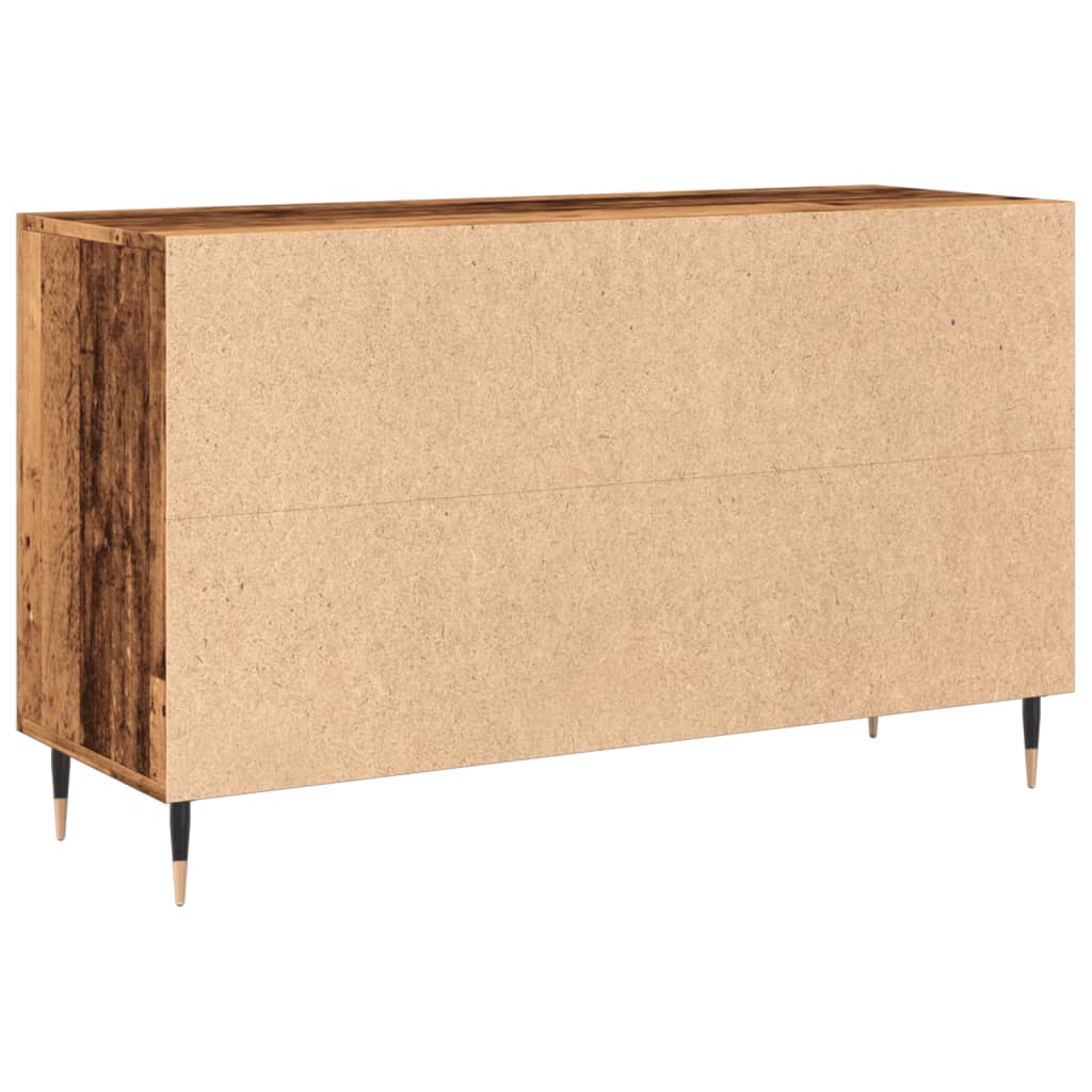 Buffet vieux bois 100x36x60 cm bois d'ingénierie