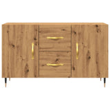 Buffet chêne artisanal 100x36x60 cm bois d'ingénierie