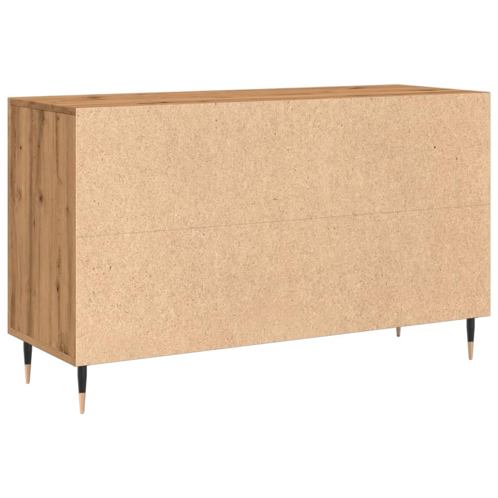 Buffet chêne artisanal 100x36x60 cm bois d'ingénierie