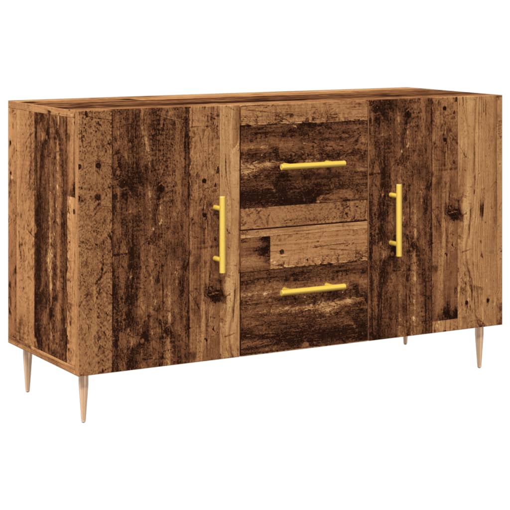 Buffet vieux bois 100x36x60 cm bois d'ingénierie