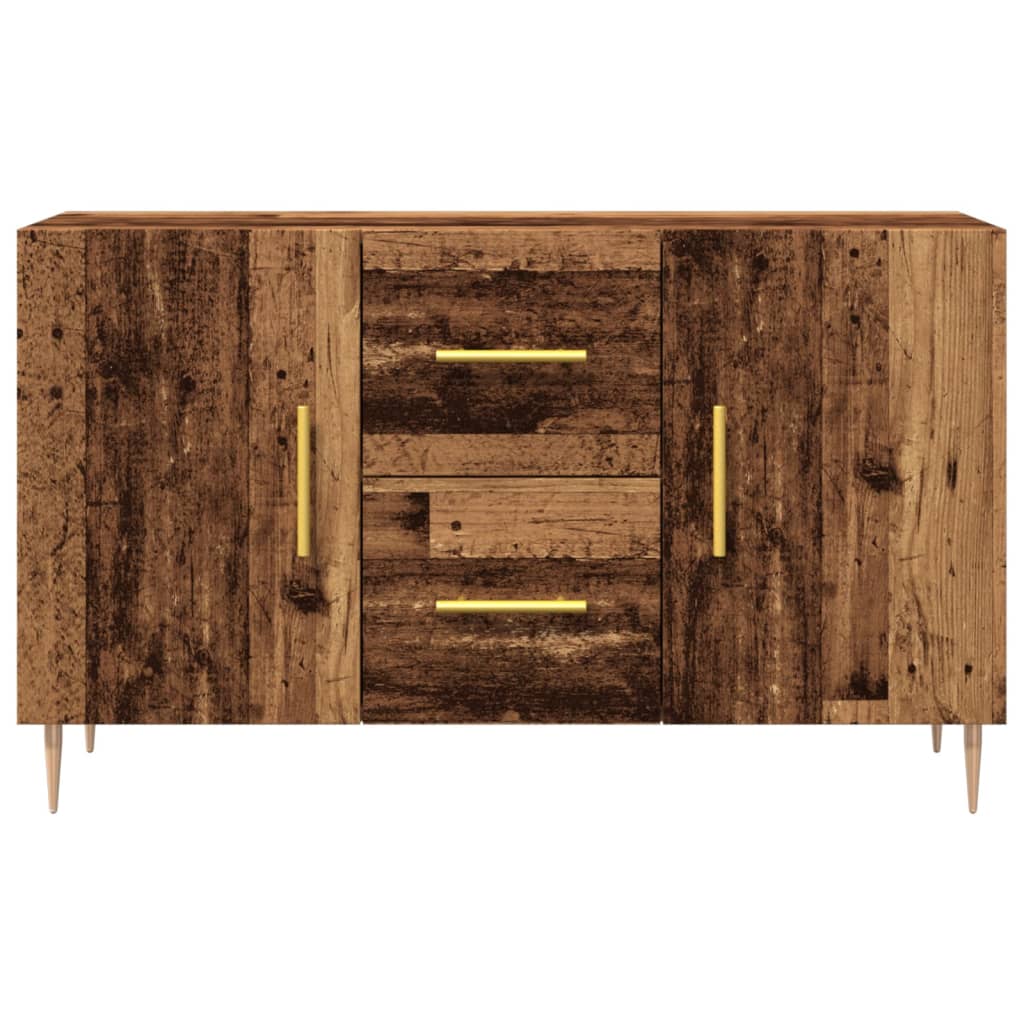 Buffet vieux bois 100x36x60 cm bois d'ingénierie