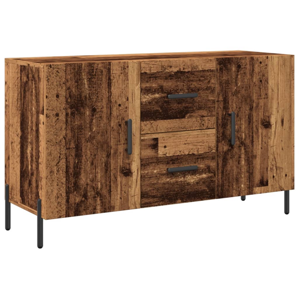 Buffet vieux bois 100x36x60 cm bois d'ingénierie