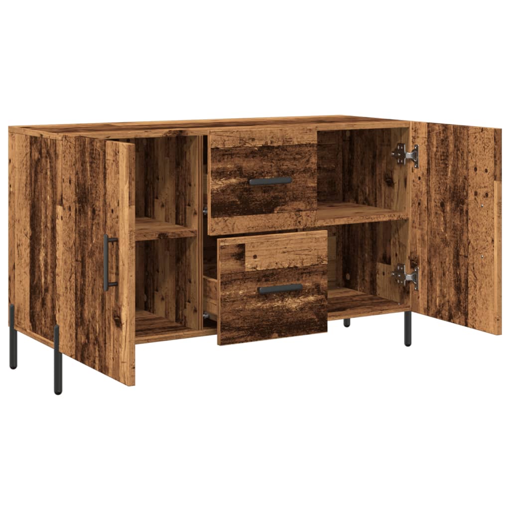 Buffet vieux bois 100x36x60 cm bois d'ingénierie