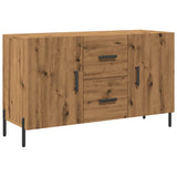 Buffet chêne artisanal 100x36x60 cm bois d'ingénierie