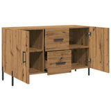 Buffet chêne artisanal 100x36x60 cm bois d'ingénierie