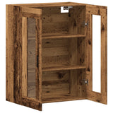 Armoire murale vieux bois 69,5x34x90 cm