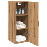 Handgefertigter Wandschrank aus Eichenholz, 34,5 x 34 x 90 cm, Holzwerkstoff