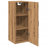 Handgefertigter Wandschrank aus Eichenholz, 34,5 x 34 x 90 cm, Holzwerkstoff