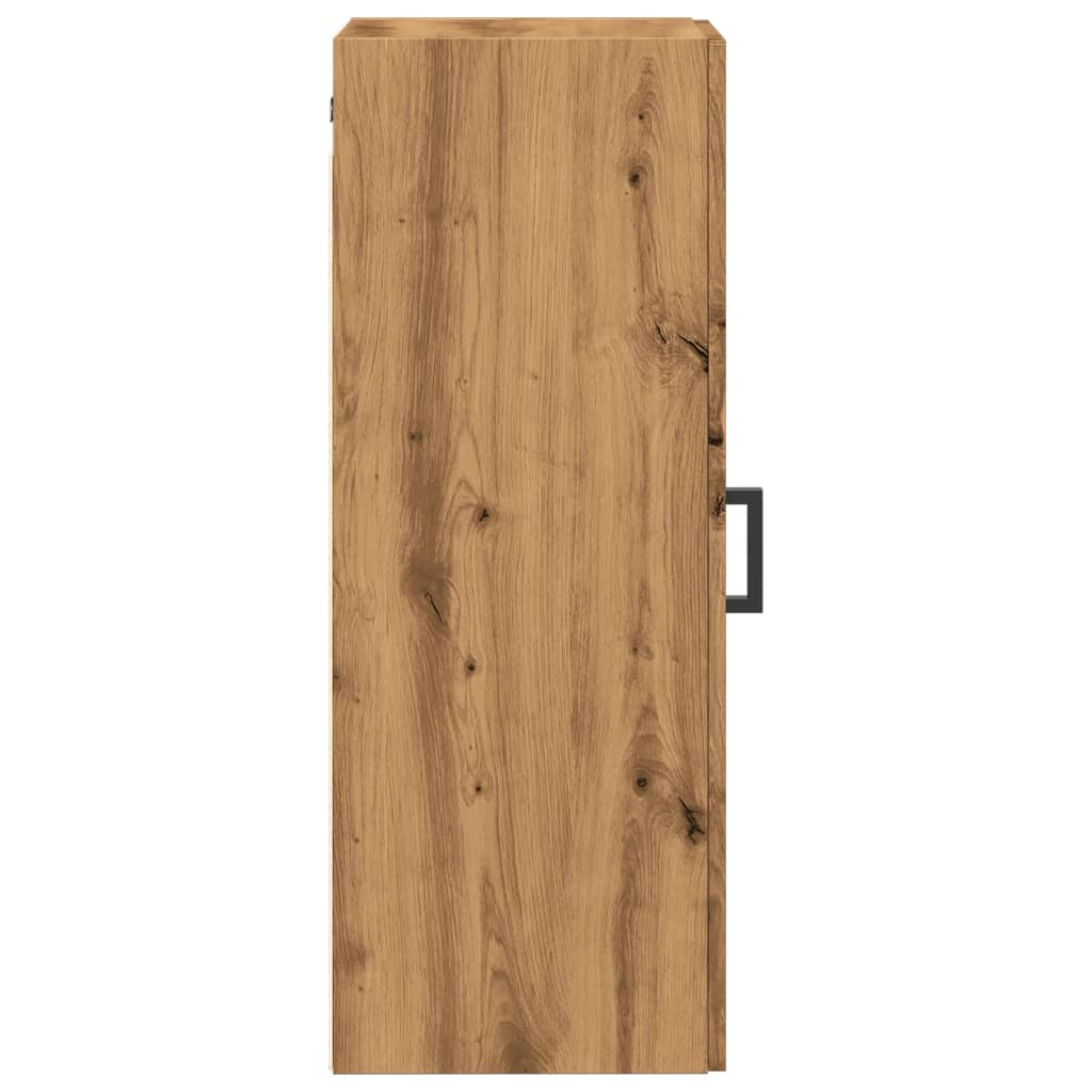 Handgefertigter Wandschrank aus Eichenholz, 34,5 x 34 x 90 cm, Holzwerkstoff