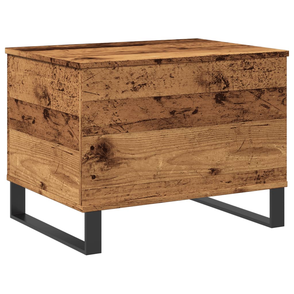 Table basse vieux bois 60x44,5x45 cm bois d'ingénierie