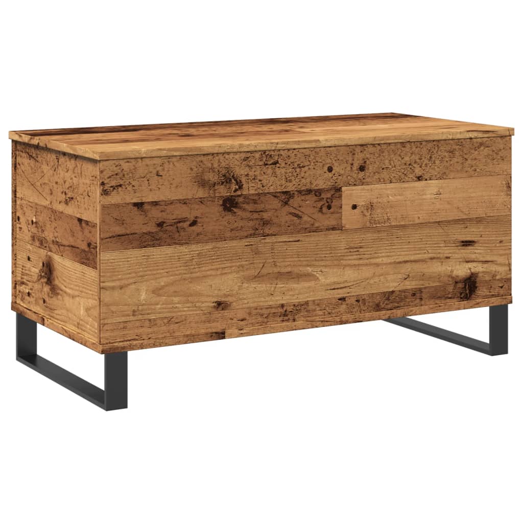 Table basse vieux bois 90x44,5x45 cm bois d'ingénierie